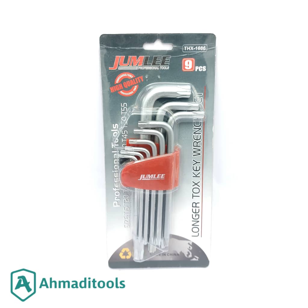 ست ۹ عددی آچار آلن ستاره‌ای جاملی مدل 1686