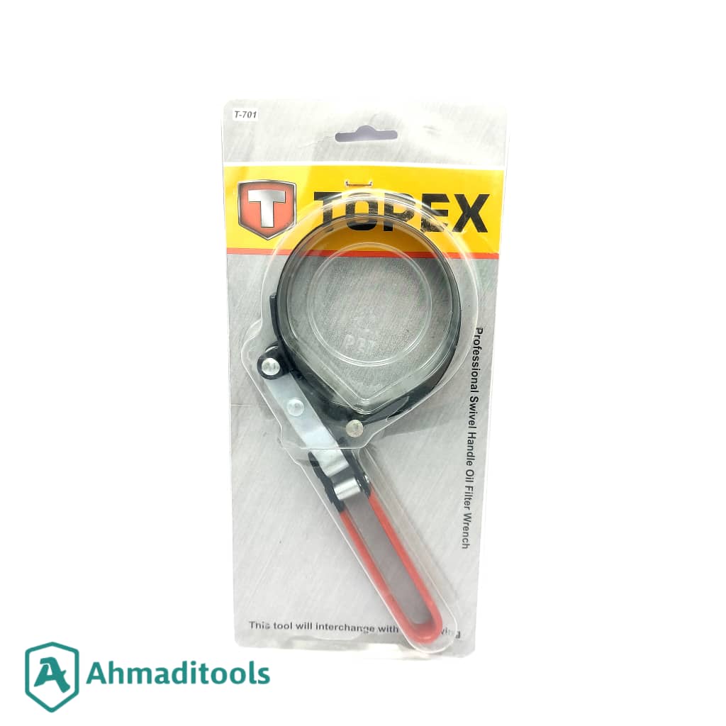 آچار فیلتر روغن تاپکس مدل AT‑BOF3 سایز ۸۵ تا ۹۵ میلی‌متر