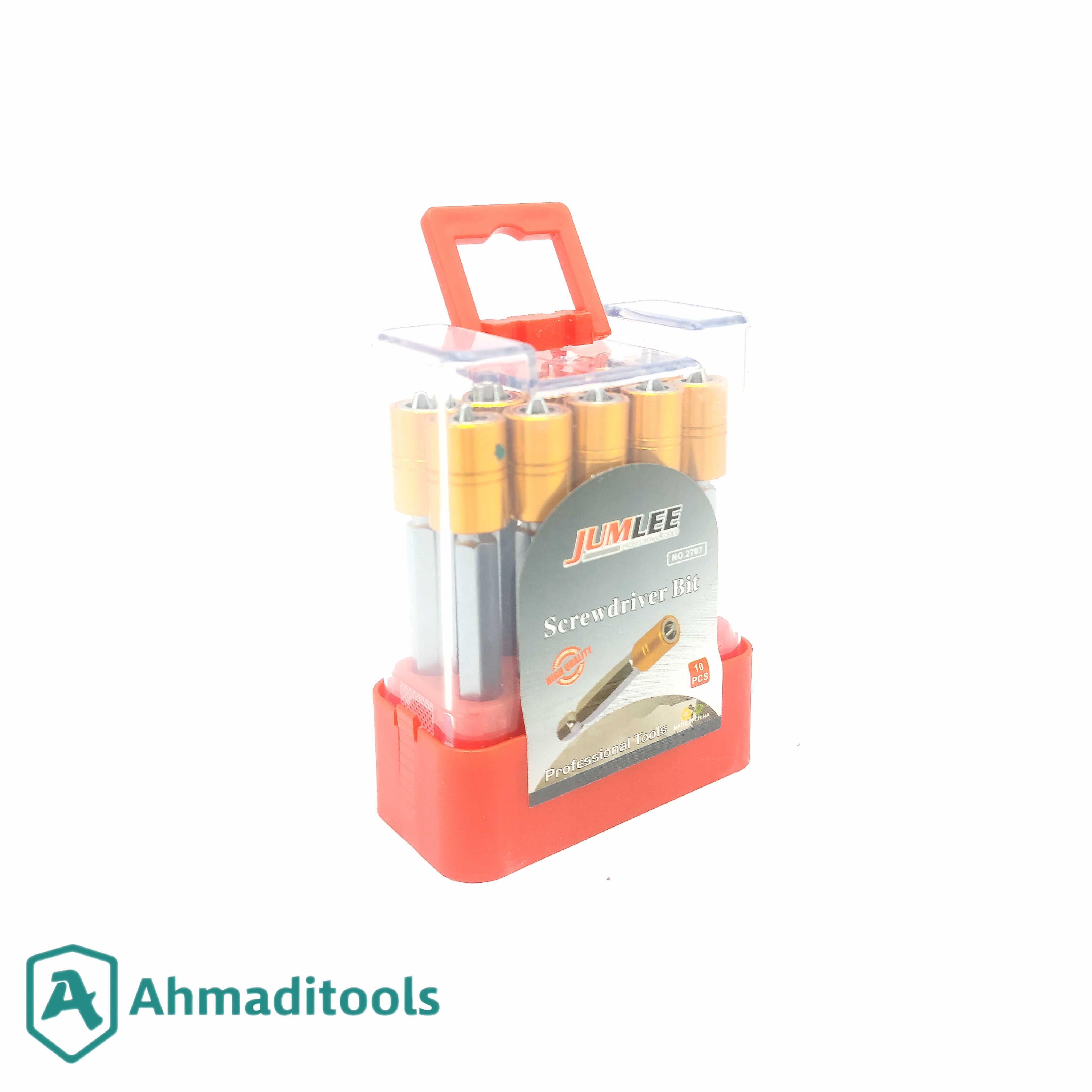 ست ۱۰ عددی پیچ‌گوشتی یکسر چهارسو جیوملی 2707