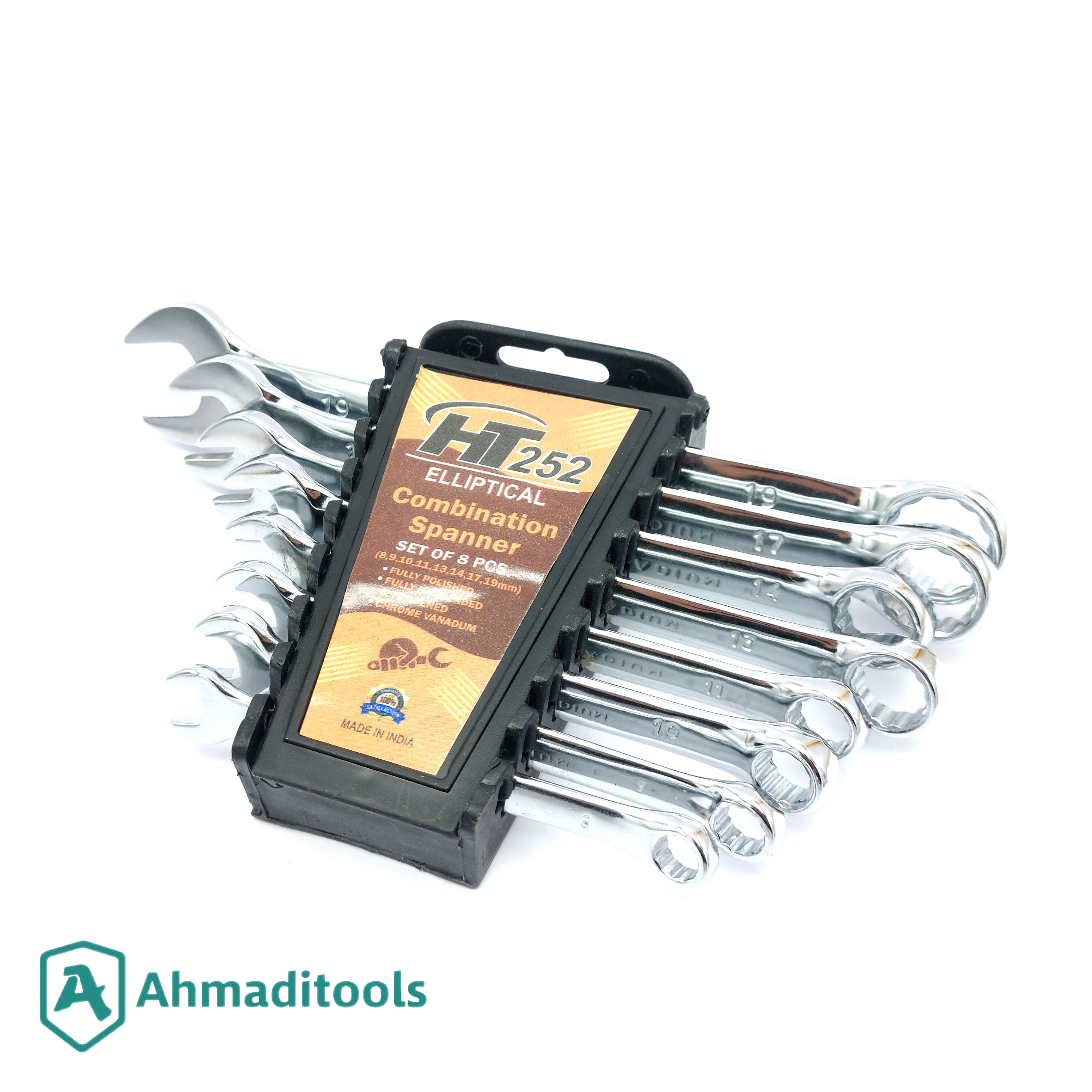 ست آچاریکسررینگ ۸ عددی پلکانی HT252