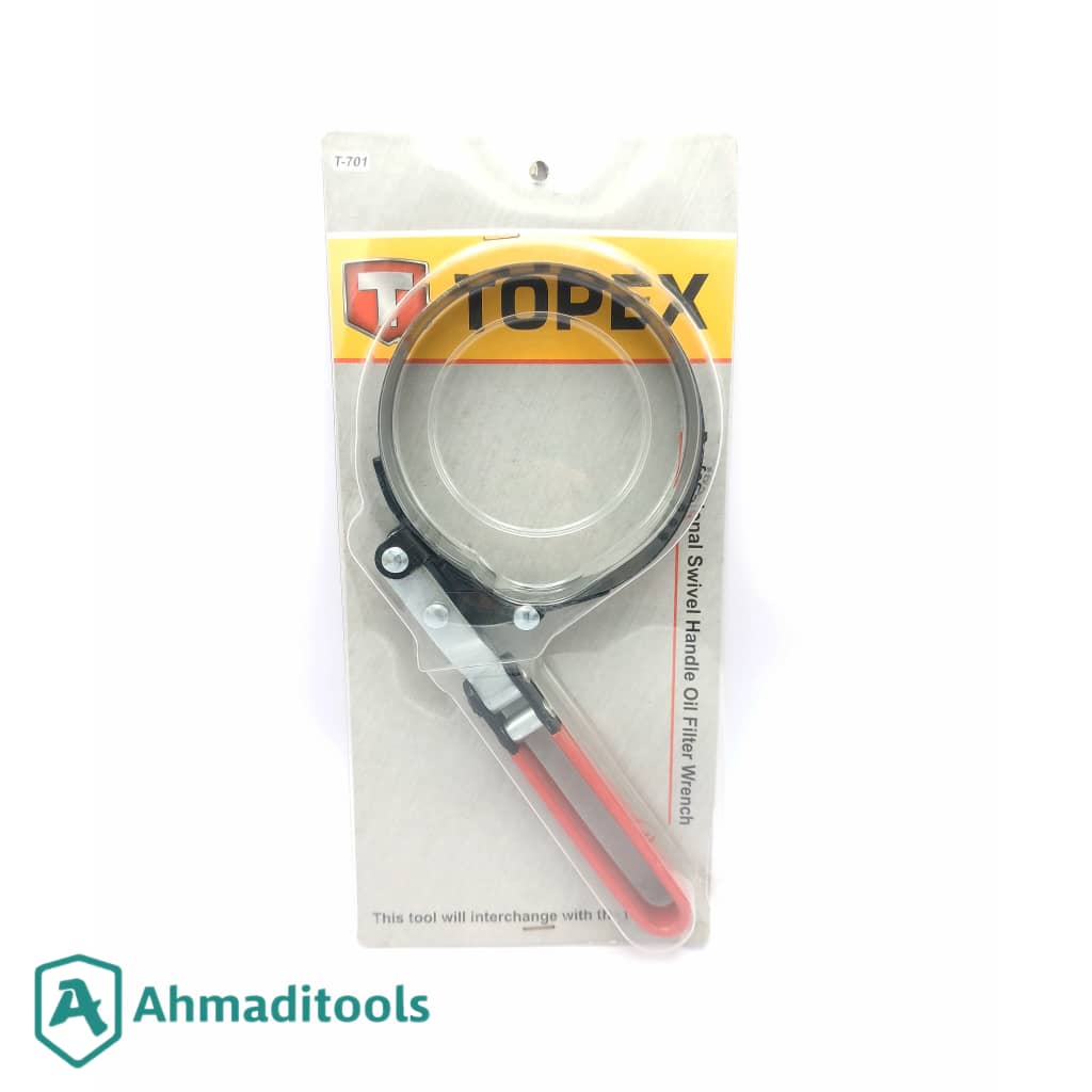 آچار فیلتر روغن تاپکس مدل AT‑BOF4سایز ۹۵ تا ۱۱۰ میلی‌متر