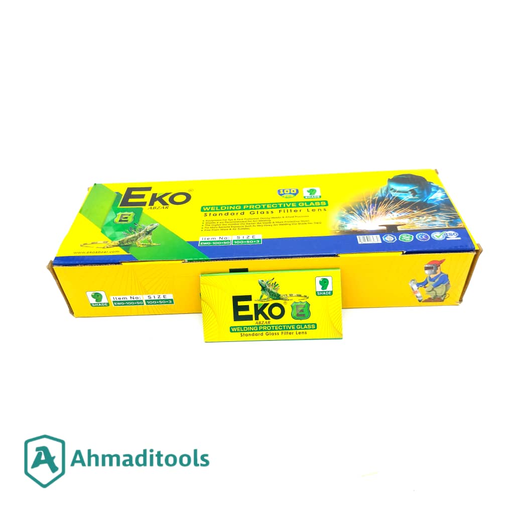 شیشه ماسک جوشکاری اکو مدل EWG-100*50 بسته 100 عددی